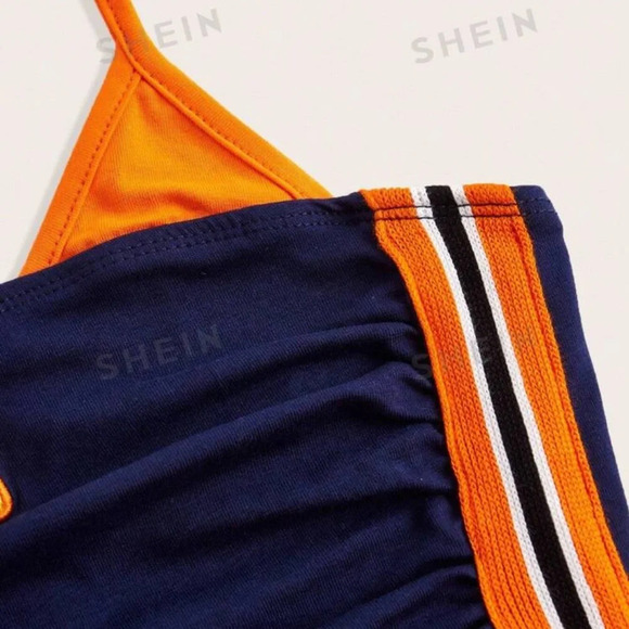 Y2K Halter Neck Crop Tank Top 🧡💙 - Picture 7 of 7